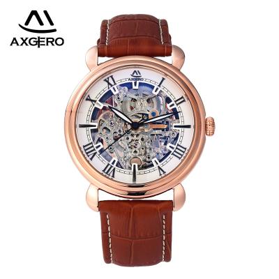 China Automatic Mechanical Skeleton Day/Date Men's Watch for sale