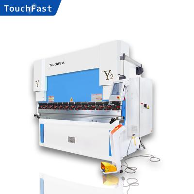 China Stainless Plate Bending Touchfast 4+1 Axis CNC Sheet Metal Bending Machine CNC Hydraulic Press Brake Hydraulic Sheet Metal Shaping and Press Brake for sale