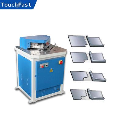 China Adjuatable Angle Notching Machine Touchfast 4x200mm Hydraulic Notching Machine For Metal Sheet Angle Cutting for sale