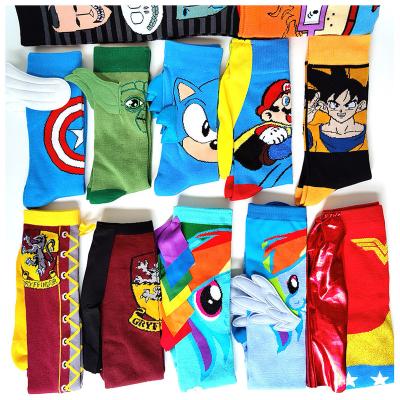 China Breathable Funny Socks Cotton Men Crew Socks Cute Novelty Happy Cartoon Anime Fashion Comics Skateboard Sock for sale