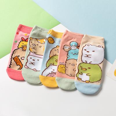 China Cotton Cute Women's Cute Cartoon Fashion Socks Spring/Summer Colorful Anime Funny Ankle Socks Wholesale for sale