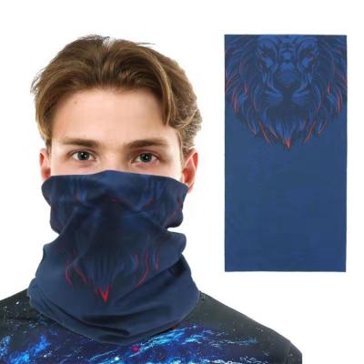 China Huiyi Breathable Head Tube Set Bandanas Ice Print Halloween Silk Seamless Custom Bandana for sale