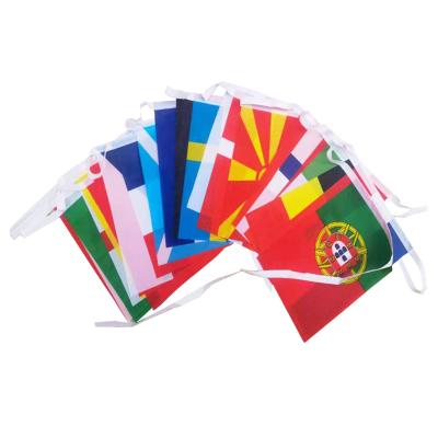 China Marriage favors & Bridal Party Gifts Wholesale All Countries 14*21CM Bunting Flag 24pcs Per Set for sale