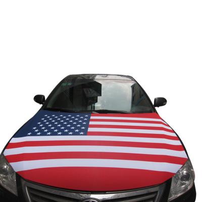 China Promotional High Quality Decoration USA And Canada Flag Car Engine Hood Cover, Russia Car Hood Flag for sale