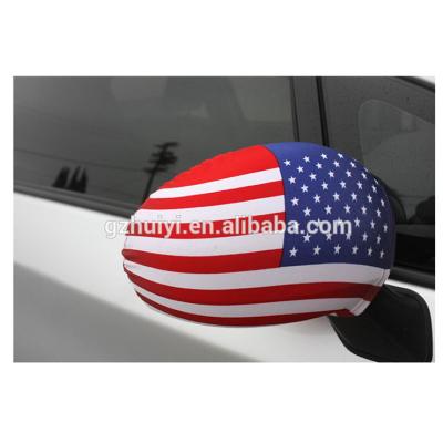 China Factory USA Car Mirror Flag Custom Side Windsock Rear Mirror Flag Scrolling for sale