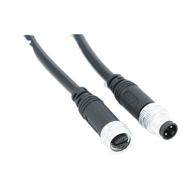 China Mount with M8 minimum type male and 2 3 4 5 pin female waterproof cable connector for sale