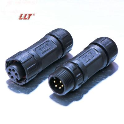 China m12 gender cable IP67 2pin 3pin 4pin 5pin 6pin 7pin 8pin waterproof m12 connector male and female sensor connector for sale