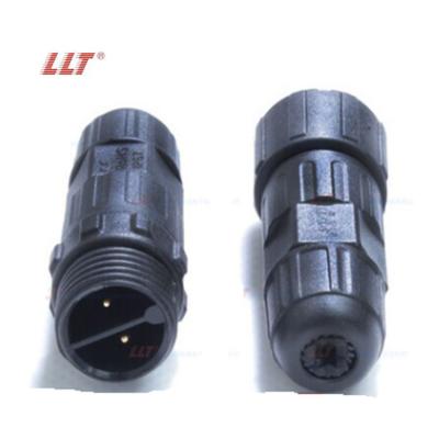 China Lighting outdoor waterproof connector 2 wire waterproof connector M16 LED wire 3 4 5 6 7 8 9 10 11 12 pin waterproof bulkhead connector for sale