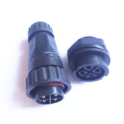 China Welding With M22 IP68 Wire Waterproof Connector 2 Amp 3 4 Pin Male And Female Quick Lock Panel Mounted Type for sale