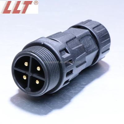 China Outdoor LED Display / Lighting LLT Factory M25 500V UV Resistant Outdoor Waterproof Connector 4 Pin For Lighting for sale