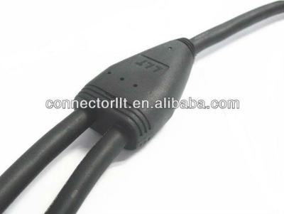 China Y screw threaded cable connector for LED lighting system for sale