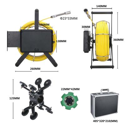 China 10m/20m/30m/40m/50m pipeline 23mm HD WiFi detection industrial sewage camera for sale