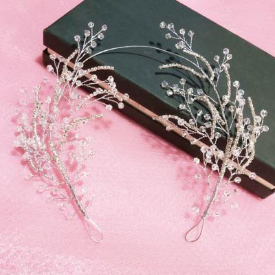 China Wedding Hair Pieces Bridal Accessories Handmade Hair Band Bride Accessories Wedding Hair Pieces For Headpiece Crystal for sale