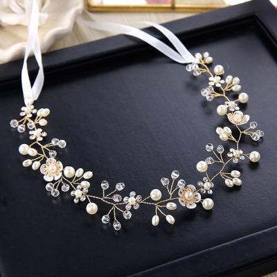 China Fashion Rhinestone Flower Wedding Hair Accessoory Headband Latest Designs Headband For Wholesale for sale