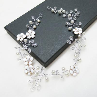 China Fashion high quality handmade crystal bridal hair band wedding bridal hair accessories headwear for sale