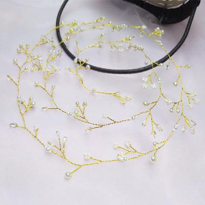 China New fashion 1 meter long bridal headpiece glass crystal hair band Europe and the United States hot selling wedding accessories for sale