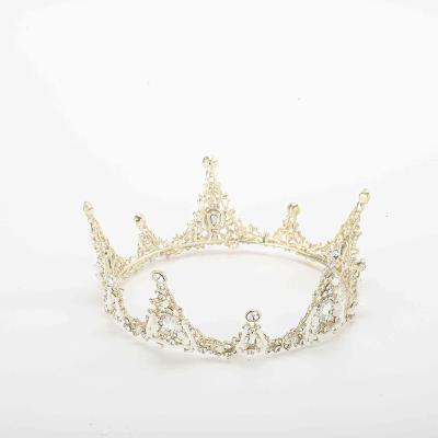 China Wholesale Customized Inlaid Rhinestone Crown Gemstone Tiara Crown Princess Birthday Girls Crown Tiara for sale