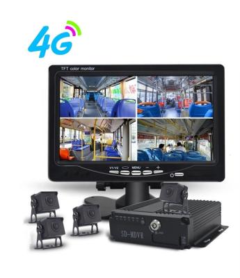 China 4G Parking Monitor Waterproof Truck DVR 4 Camera Realtime Dash Cam For Truck for sale