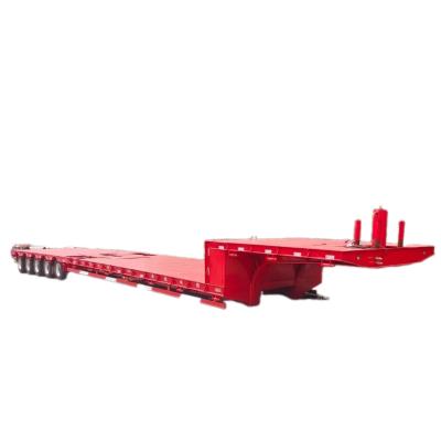 China CIMC Heavy Duty Semi-Trailer Lowboy with Loading Capacity 30T 100T 3 Axles 4 Axles for sale