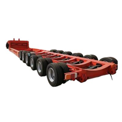 China ICMC 3-Axis 60 T 80 120 Tons Lowbed Semi Trailer with Standard 28Ton Landing Gear for sale