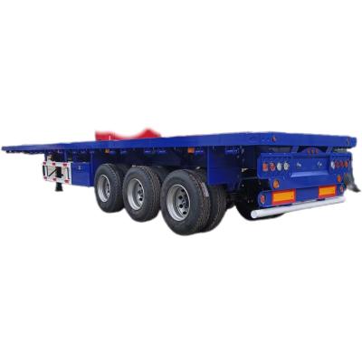 China Customization CIMC Truck 3-Axle Flatbed Semi-Trailer with Max Payload 20001-25000 kg for sale