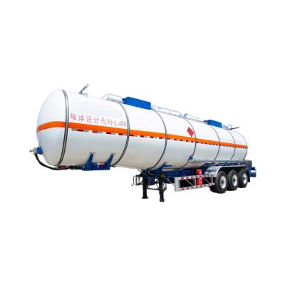 China Three-Axis Iron Oil Tank Truck Semi-Trailer Trailer Trailer with Max Payload 30000 kg for sale