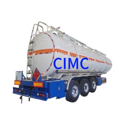 China Solución de camión remolque CIMC Tres ejes camión cisterna de petróleo para el transporte seguro 30000 kg en venta