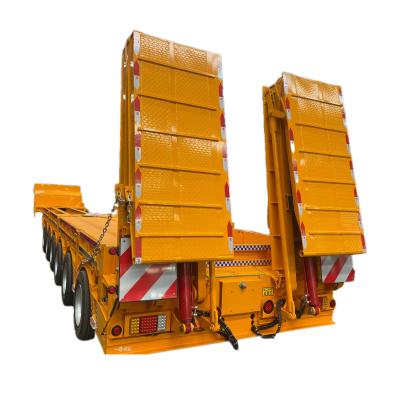 China High Capacity 6 Axles 60-100 Tons Low Bed Semi-Trailer for Versatile Cargo Transport for sale