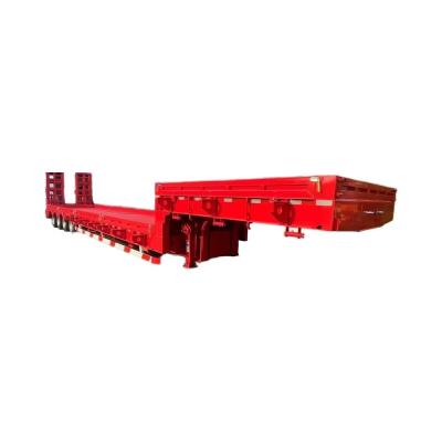 China CIMC Latest Design Low Panel Flatbed Trailer with Air Suspension 12950x3000x1650mm for sale