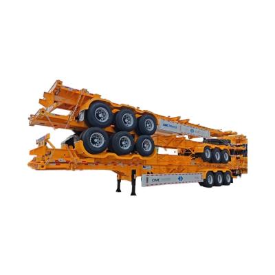 China CIMC Steel 3-Axle Container Transport Semi-Trailer with Mechanical or Air Suspension for sale