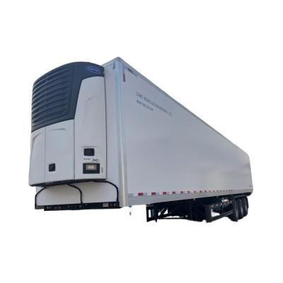 China Refrigerated Trailer Diesel Manual Automatic Euro 5 6 Emission CIMC 50T Load Capacity for sale