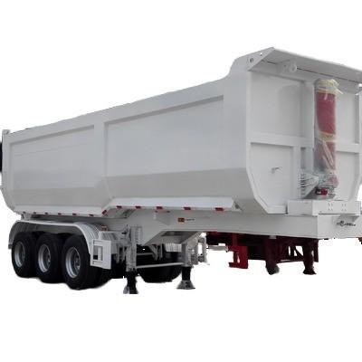 China CIMC Tipper Dump Semi Trailer with Standard 28Ton Landing Gear and Durable Steel for sale