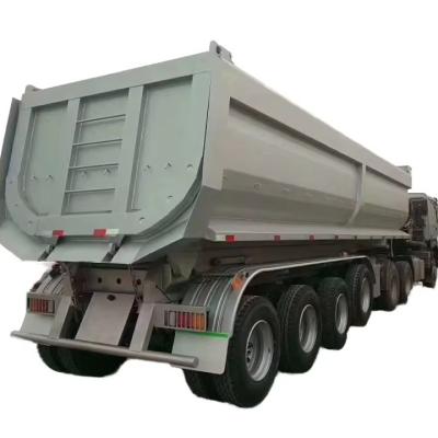 China CIMC Factory Direct Good Service High-Strength a 3-axle-4-axle semi-trailer dump truck trailer dump semi trailer for sale