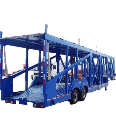 China Cimc Factory Price Sale Trailers 2 Axle Mechanical Suspension Air Suspension Semi Trailer For Small Car Transport for sale