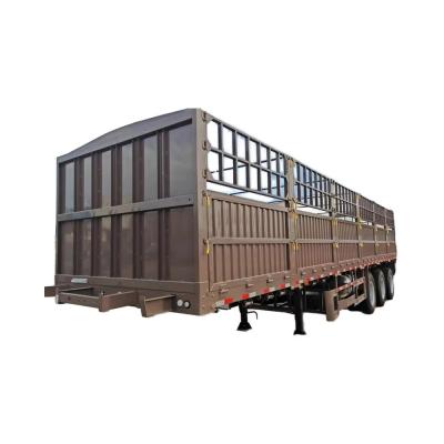 China CIMC 2024 New Design Steel Fence Semi Trailer Truck Fence Trailers Product for sale