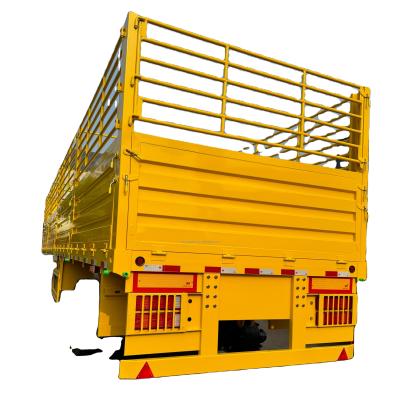 China CIMC Great Material Factory Direct 3-axle Fence Truck Cargo Semi Trailer China Supplier Direct Sales Fence semi trailer for sale