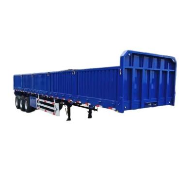 China High-Strength Steel Livestock Semi-Trailer With Utility Side Door And Drop Side Fence Truck Trailers for sale