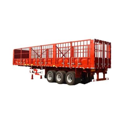 China New Design Fence Semi Trailer For Animals Transportation Or Heavy Duty Transportation for sale