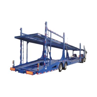 China New Double Decker Transport Vehicle Semi-Trailer Low Bed Truck Trailer with Steel Construction DOT Certified Sale Car Trailer for sale