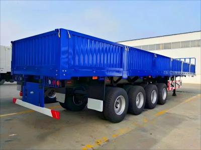 China CIMC 3 Axles 13m Used In The Transportation Of Various Bulk Goods Or Containers Heavy Duty Sidewall Fence Semi Trailer for sale