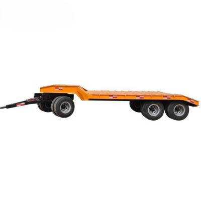 China Heavy Duty Excavator Trailer Hydraulic Ramp System Low Bed Draw Bar Full Trailer for sale