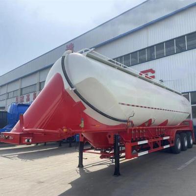 China CIMC High Tensile Low Carbon Alloy Steel 40cbms 3-axle W Shape Bulker Carrier Cement Semi-trailer for sale