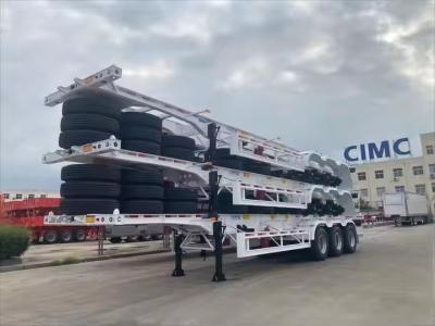 China Special Pulling 20 Or 40 Feet Heavy Load Capacity International Containers For Ports Skeleton Semi Trailer for sale