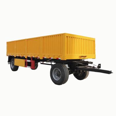 China CIMC 1/ 2 Axle High Tense Steel 6.5-9.5m Length Load Capacity 20-30 Tons Flatbed With Moving Turn Full Truck for sale