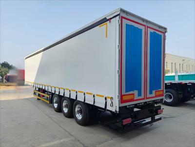 China Versatile CIMC Tarped Semi-Trailer Frames Nieuw ontwerp Duurzaam Aanpasbaar voor vrachtbescherming te koop Te koop