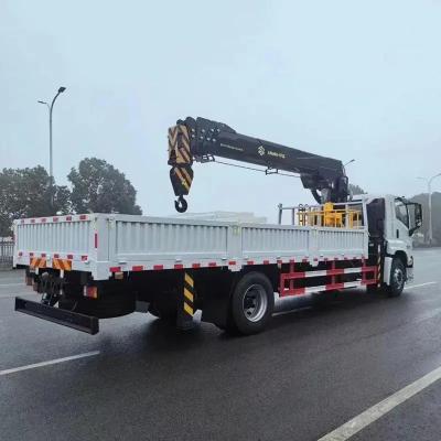 China ISUZU Left Hand Drive 380hp Max Lifting Capacity 10000kg Tare Weight 4000kg Truck Loading Mounted Crane for sale