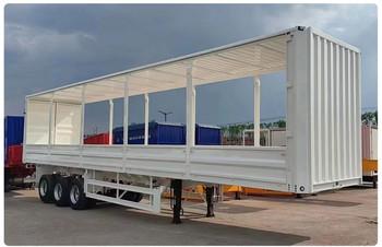 China Versatile CIMC Tarped Semi-Trailer Frames Customizable For Cargo Protection for sale