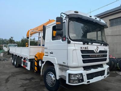 China SHACMAN 12 Ton Truck with 5 Section Telescopic Boom 360 degree Rotation Angle construction Lifting Hydraulic Mounted Crane for sale