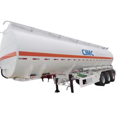 China 3 Axles Steel Petrol Skeleton Gasoline 50000 Liters Fuel Tank Semi Trailer for sale