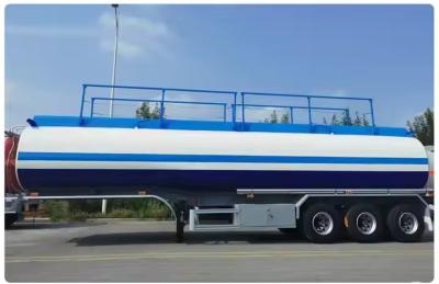 China 3 Axle 40000l Carbon Steel Transport Liquid Or Gaseous Chemical Product Heavy Duty Fuel Tanker Trailer for sale